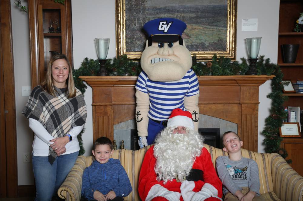 Louie and santa with family 18